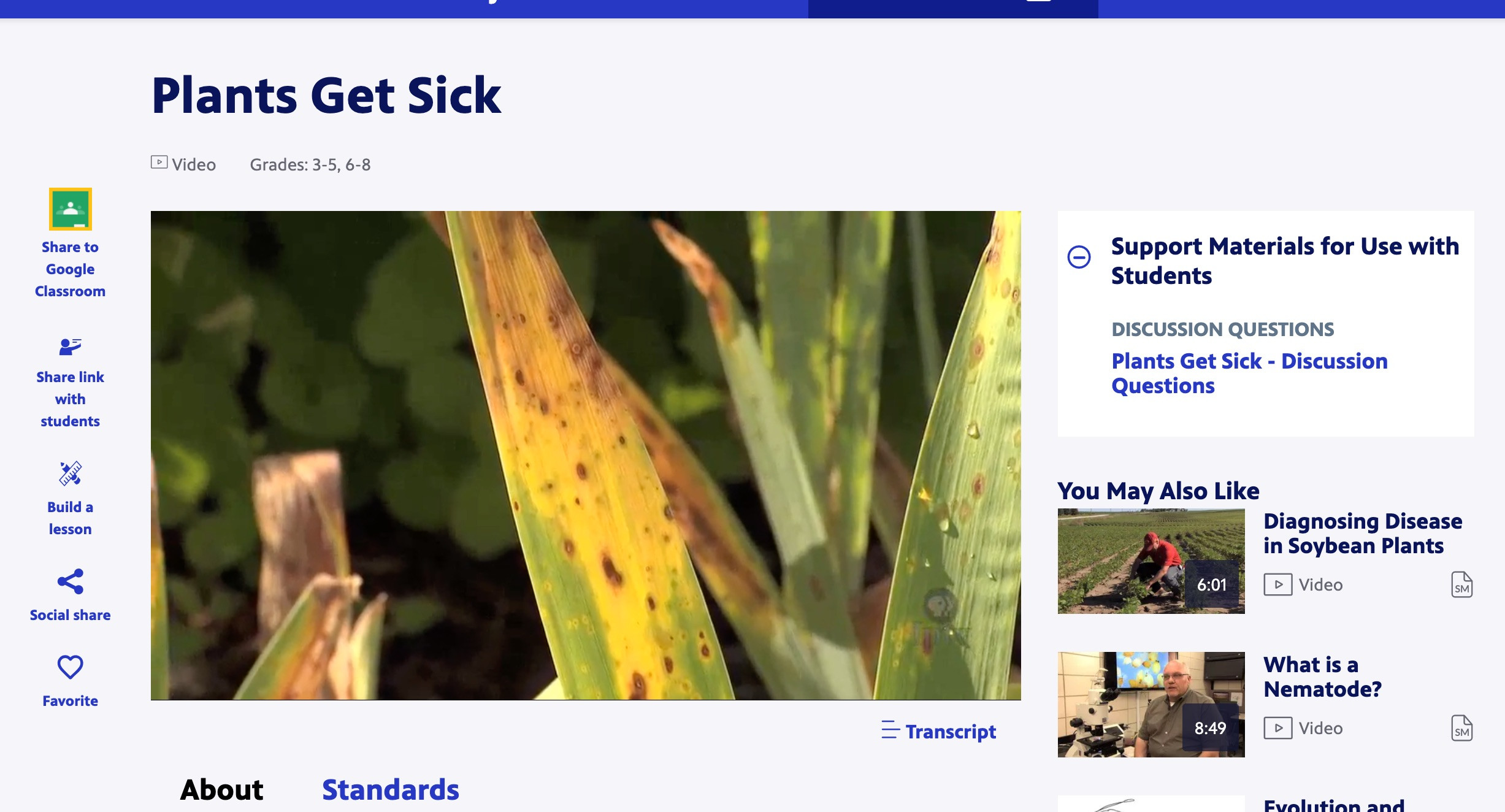 PBS Educational Plant Resources Plants LearningReviews